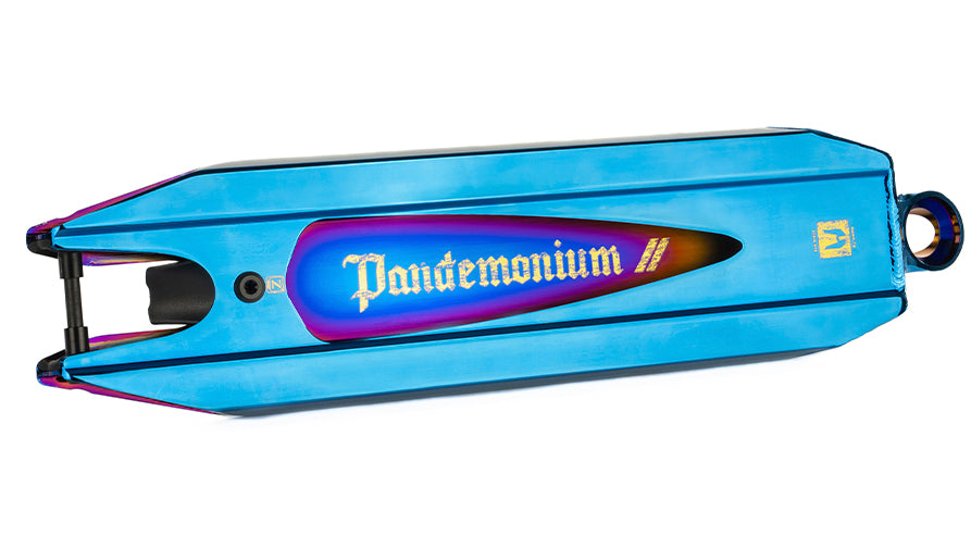 Ethic Pandemonium V2 Scooter Deck - Chrome Blue