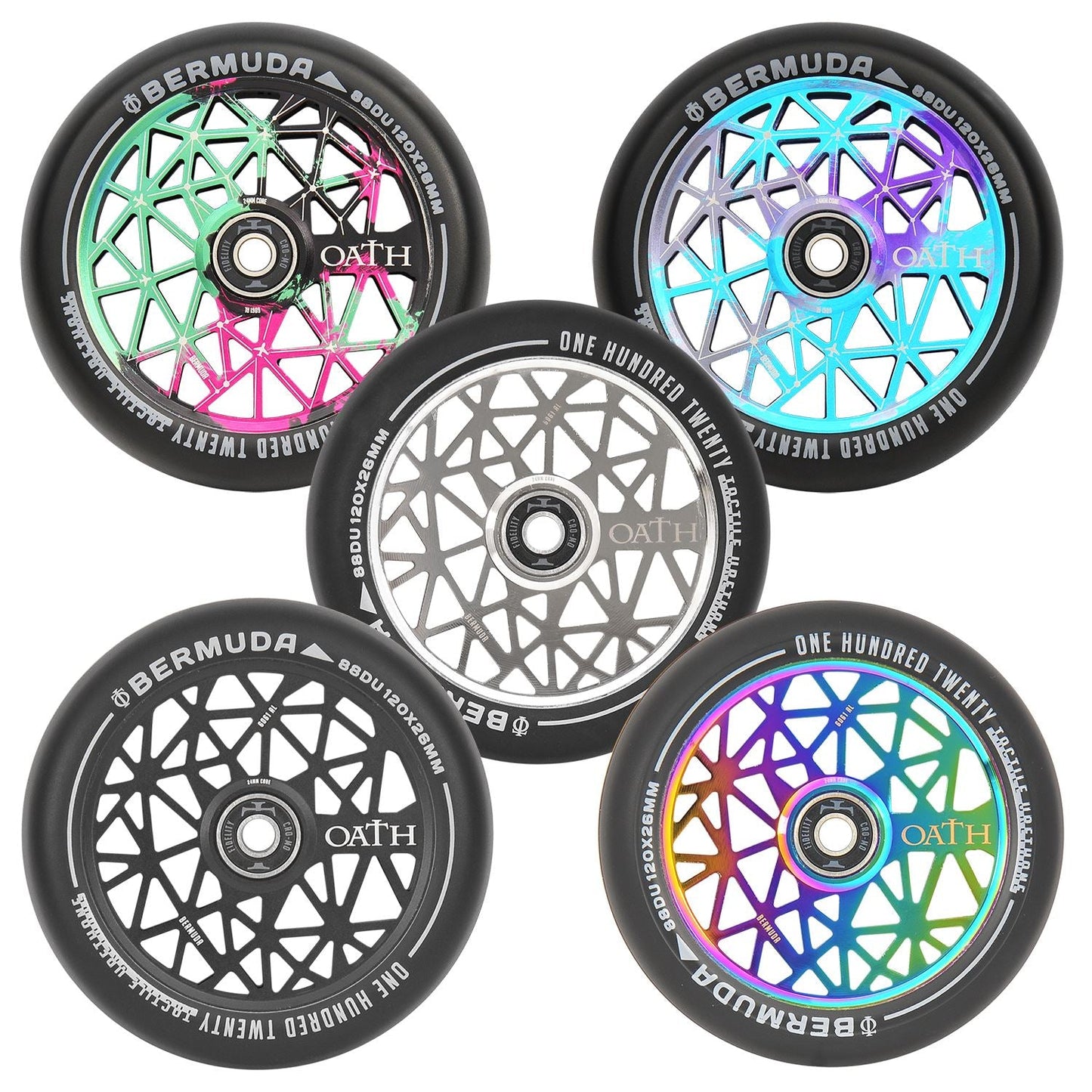 Oath Bermuda 120mm Wheels Neo Silver